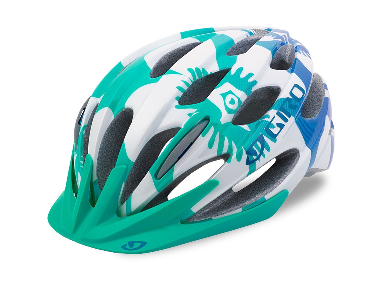 Giro Raze MIPS, turquoise/blue teal flowers - Bild 1