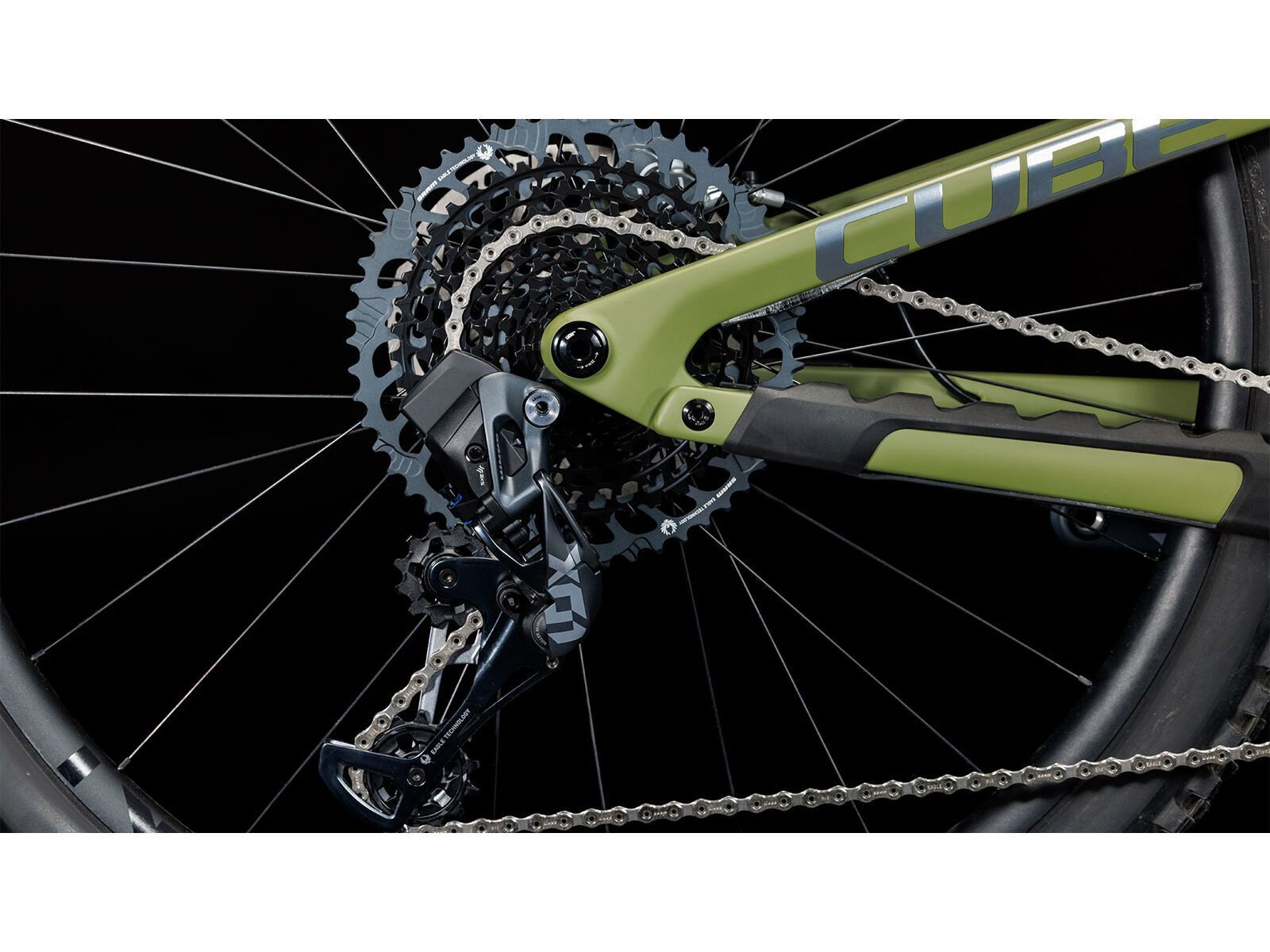 Cube Stereo One55 C:62 TM 29, olive´n´chrome - Bild 7