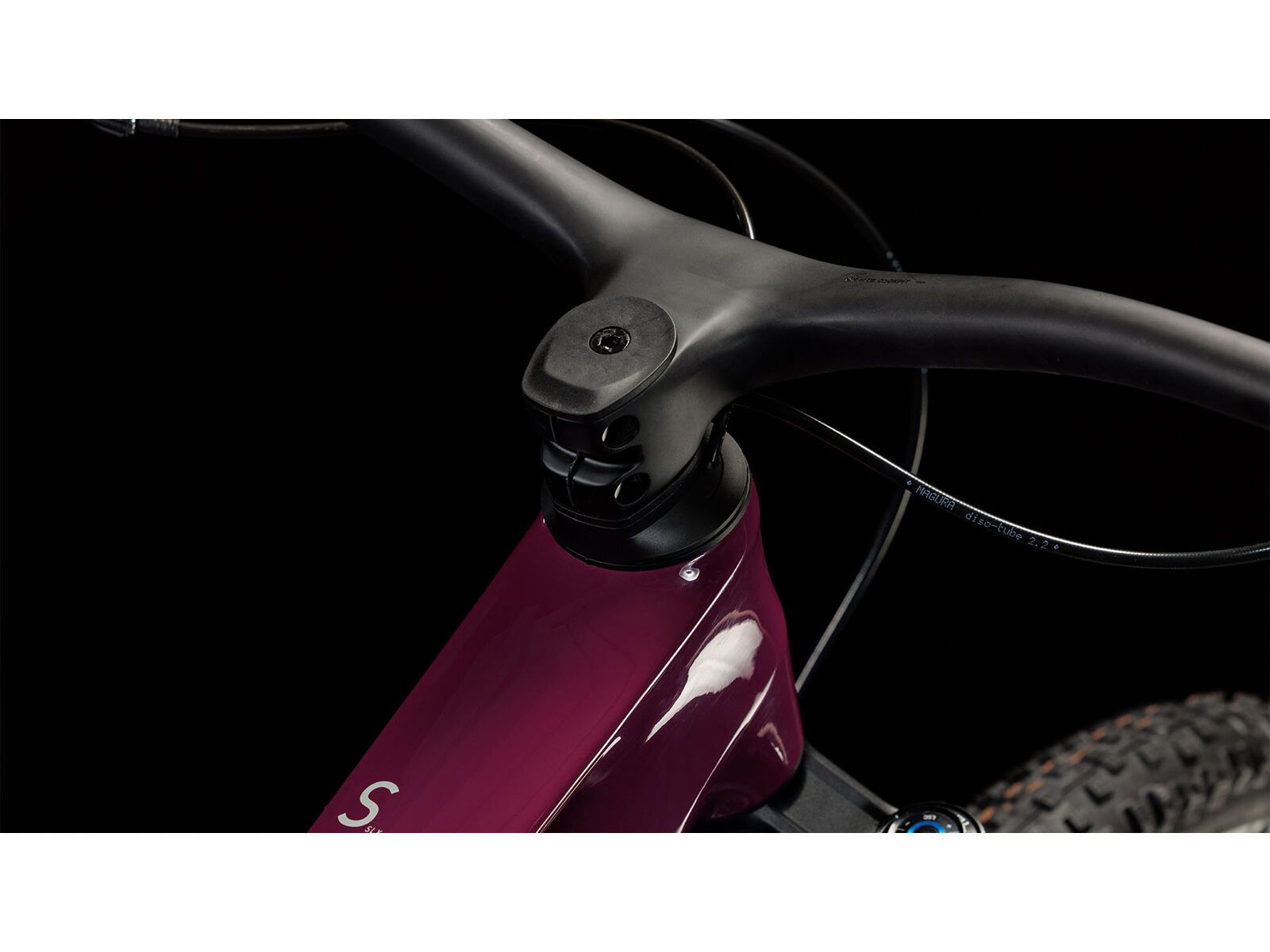 Cube Stereo One44 C:68X SLX, wine´n´grey - Bild 3