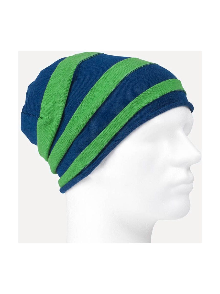 POC Striped Beanie, Navy/Green - Bild 1