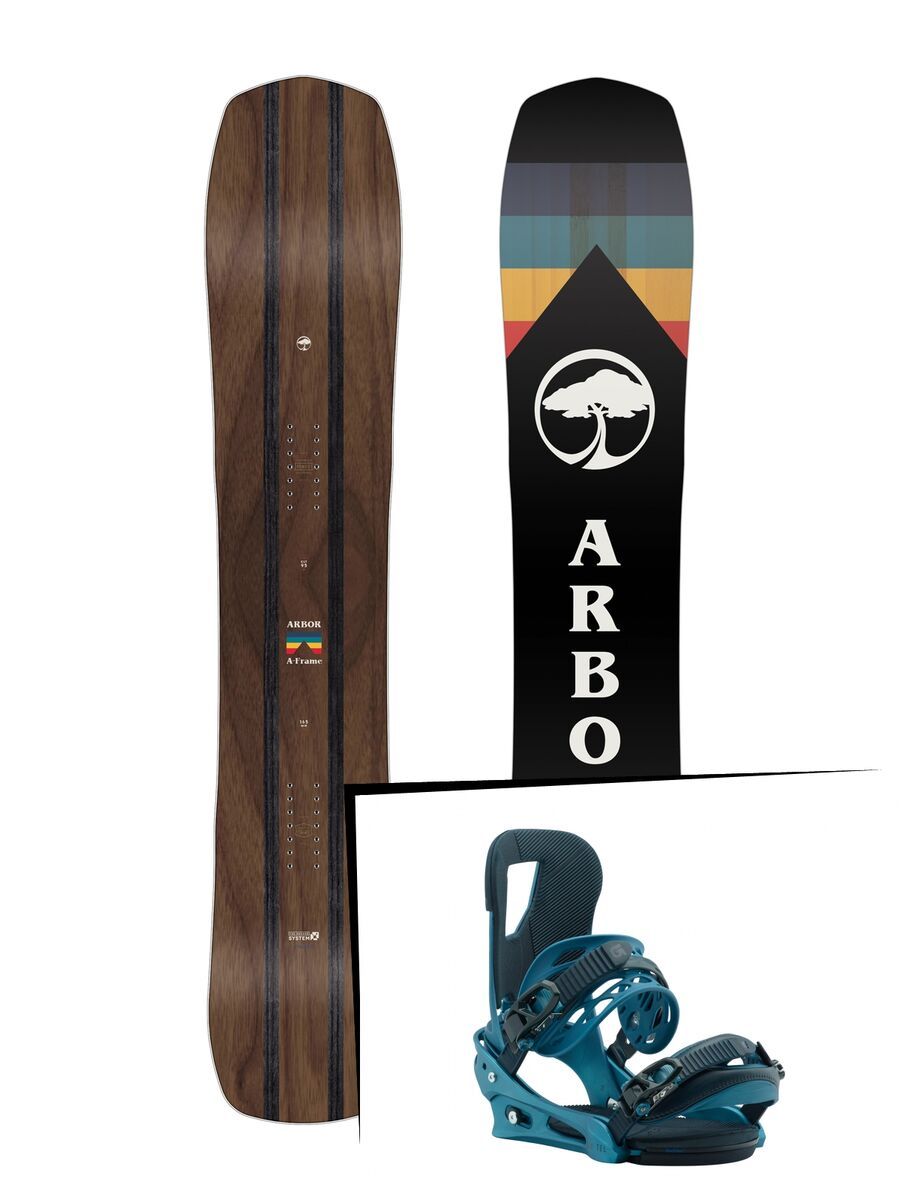 Set: Arbor A-Frame 2019 + Burton Cartel blue boy - Bild 1