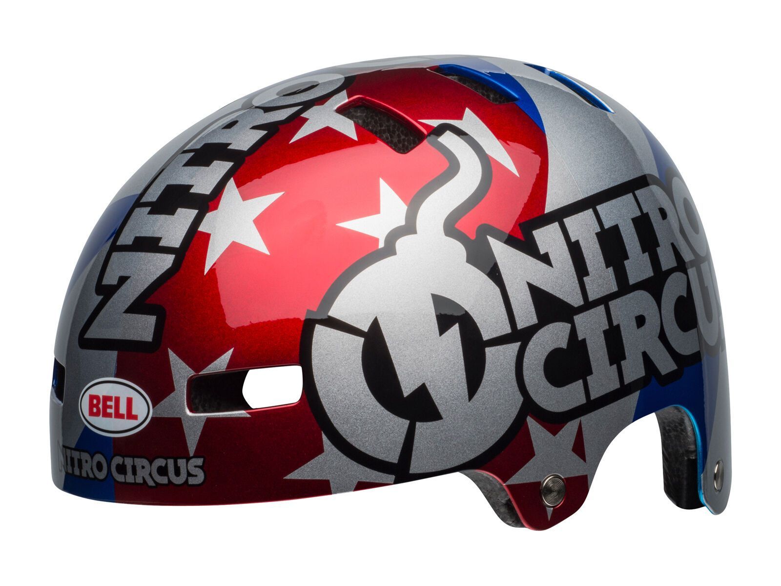Bell Local Nitro Circus, red/silver/blue Nitro Circus - Bild 1