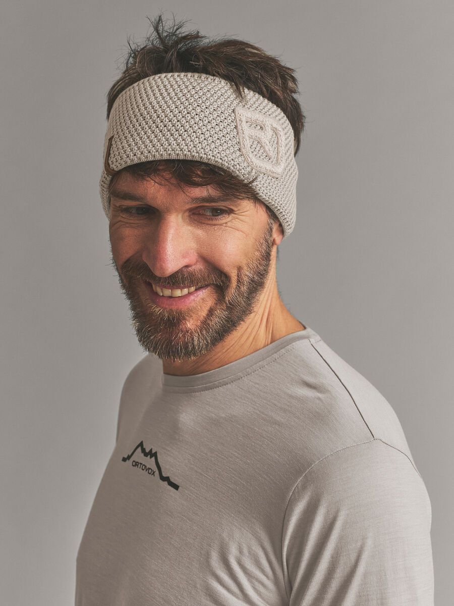 Ortovox Rock'n'wool Headband, dark linen - Bild 4