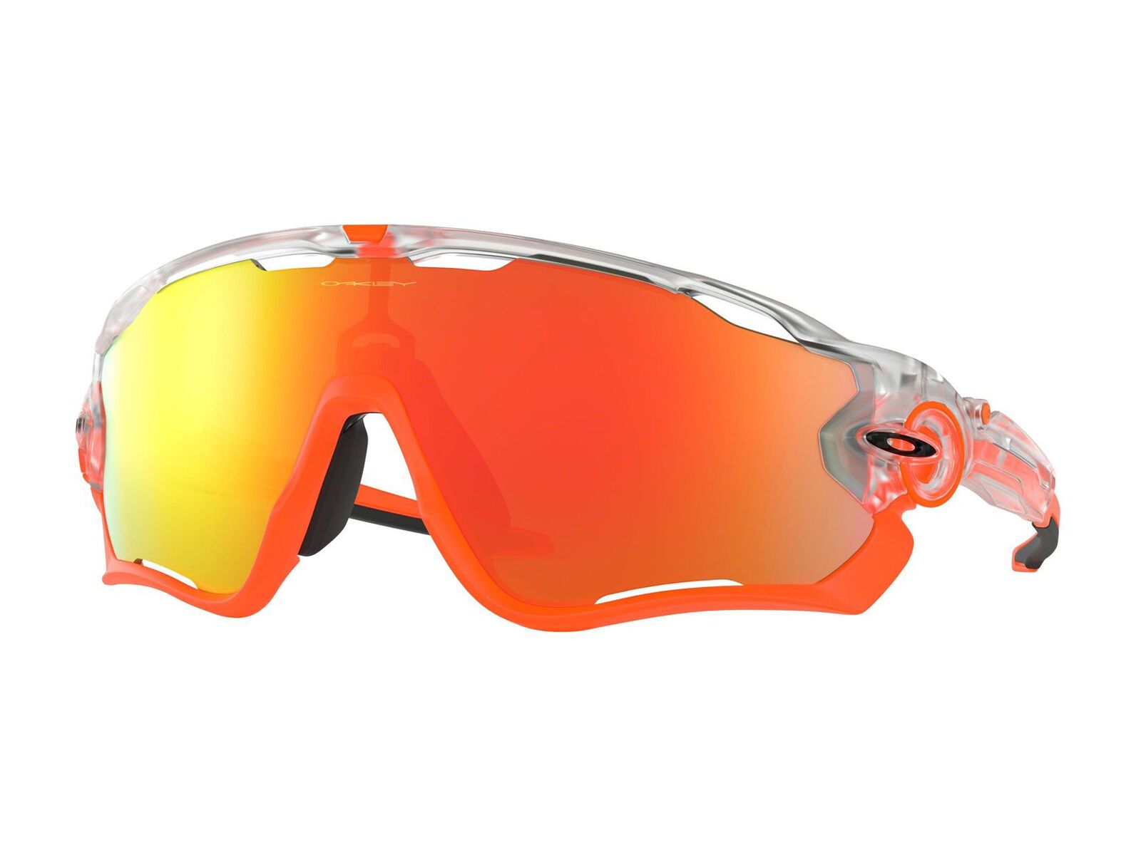 Oakley Jawbreaker Crystal Pop Collection, matte clear/Lens: fire iridium - Bild 1