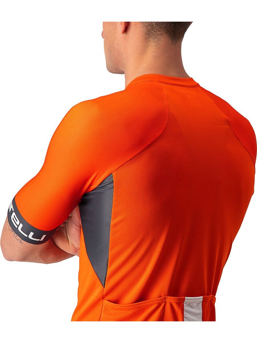 Castelli Entrata VI Jersey, fiery red/dark gray-ivory - Bild 4