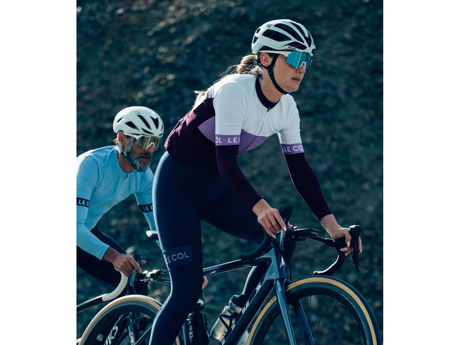 Le Col Womens Sport Tricolour Long Sleeve Jersey, purple/orchid/white - Bild 10