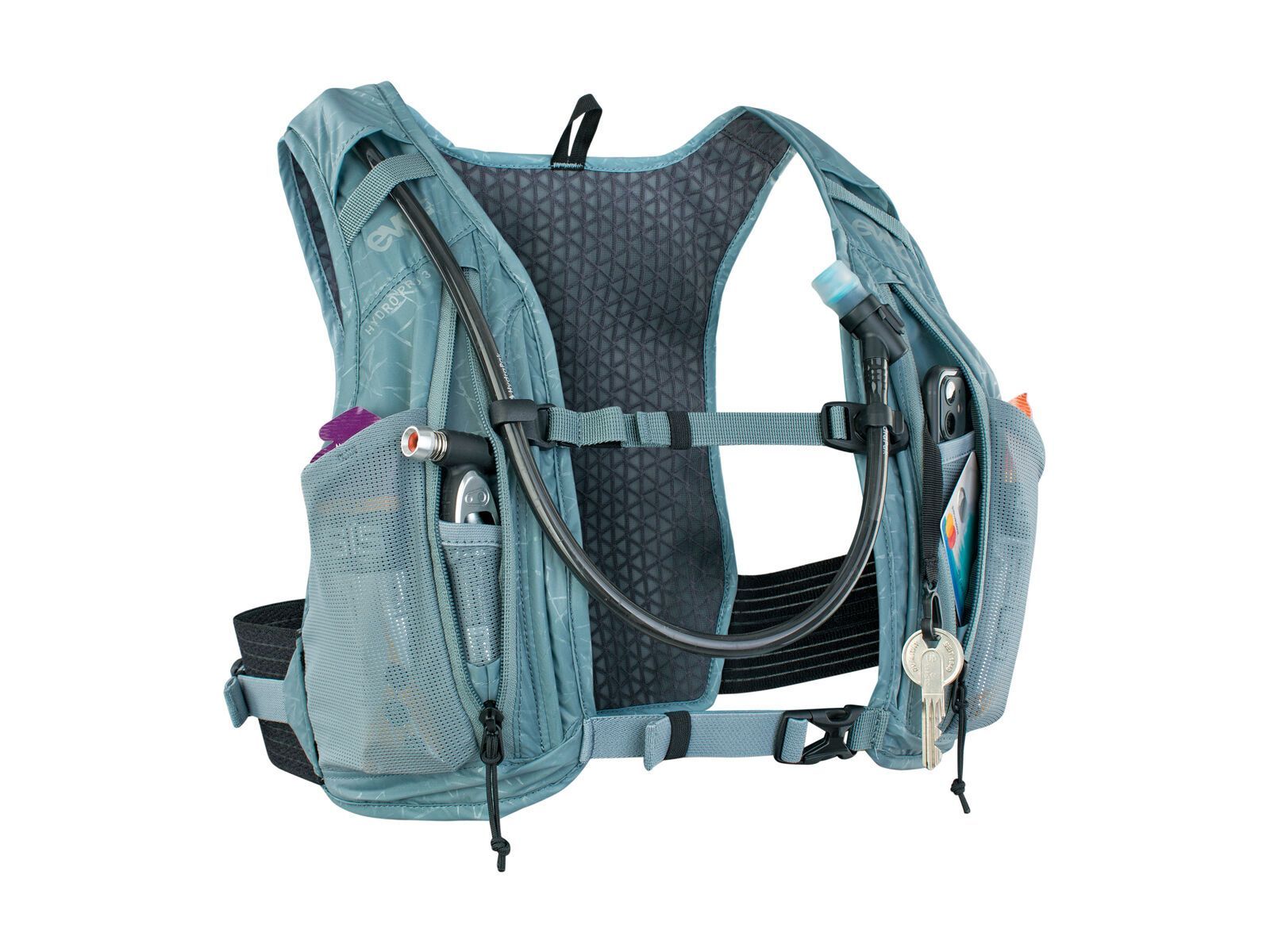 Evoc Hydro Pro 3 + Hydration Bladder 1,5, steel - Bild 5