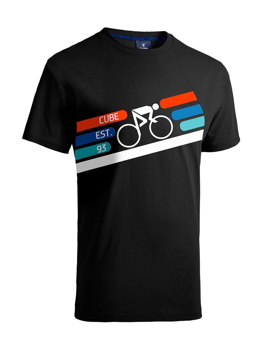 Cube T-Shirt Cyclist, black´n´blue´n´white - Bild 1