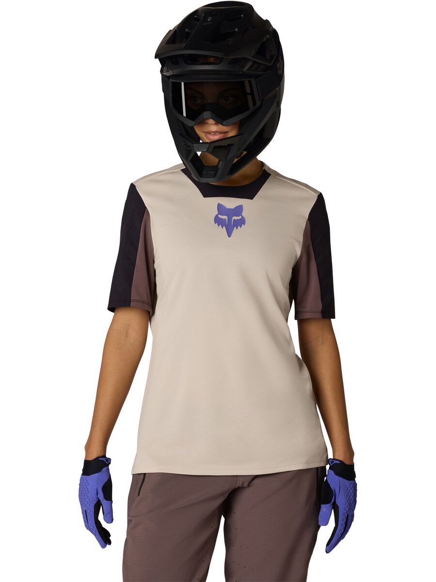 Fox Womens Defend Short Sleeve Jersey Park SE, chalk - Bild 3
