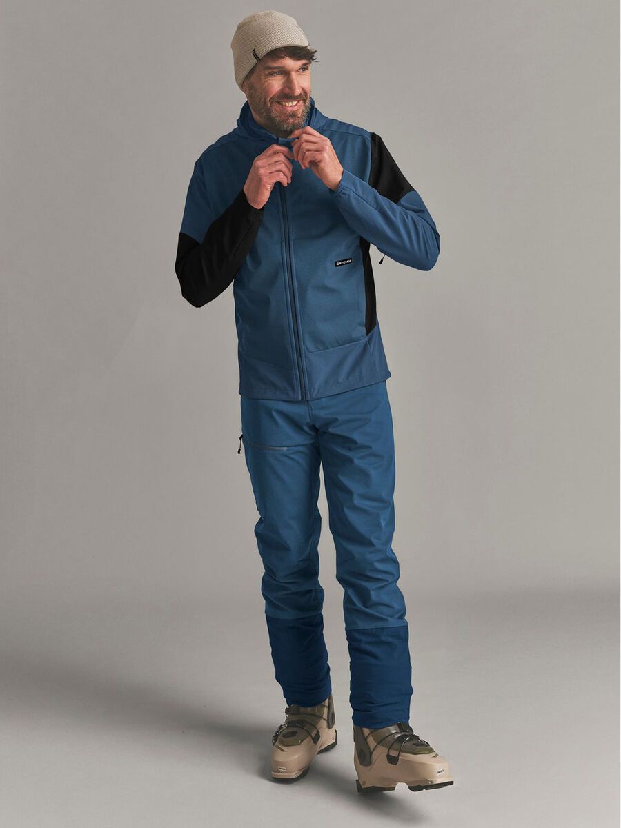 Ortovox Ortler Softshell Plus Jacket M, blue nunatak - Bild 4