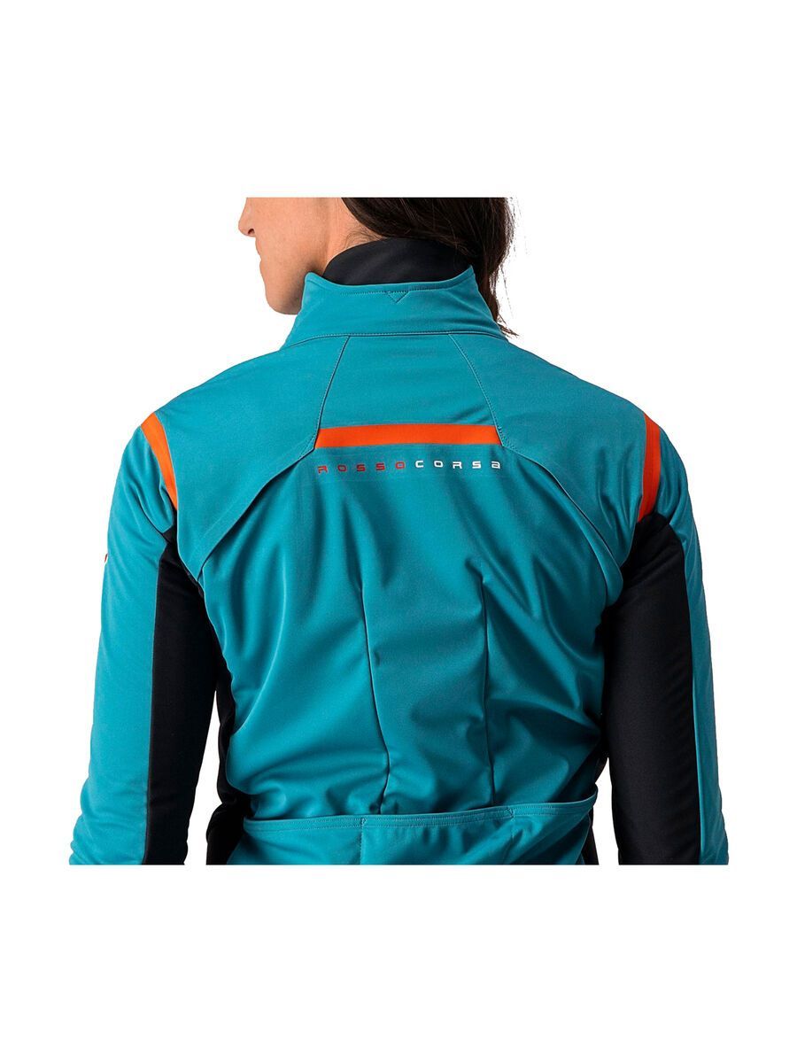 Castelli Alpha RoS 2 W Jacket, teal blue/fiery red-sky blue - Bild 7