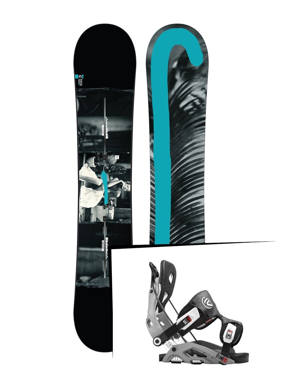 Set: Burton Custom Twin 2017 + Flow Fuse (1513142S) - Bild 1