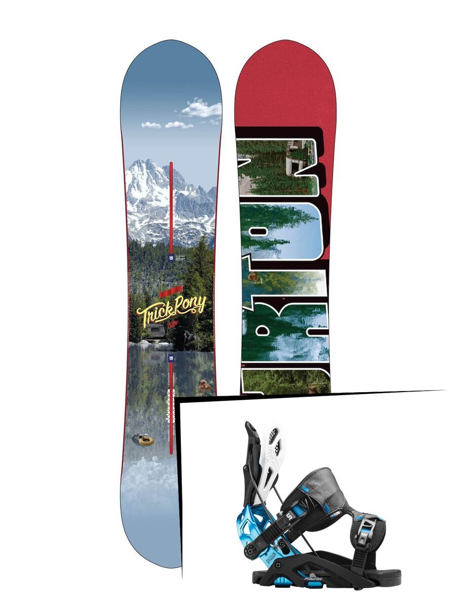 Set: Burton Trick Pony 2015 + Flow Fuse-GT (1513133S) - Bild 1