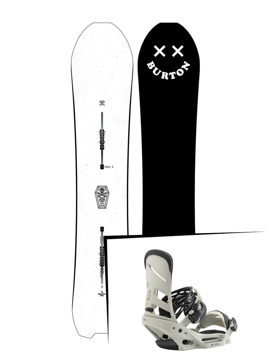 Set: Burton Skeleton Key 2019 + Burton Mission EST bone - Bild 1
