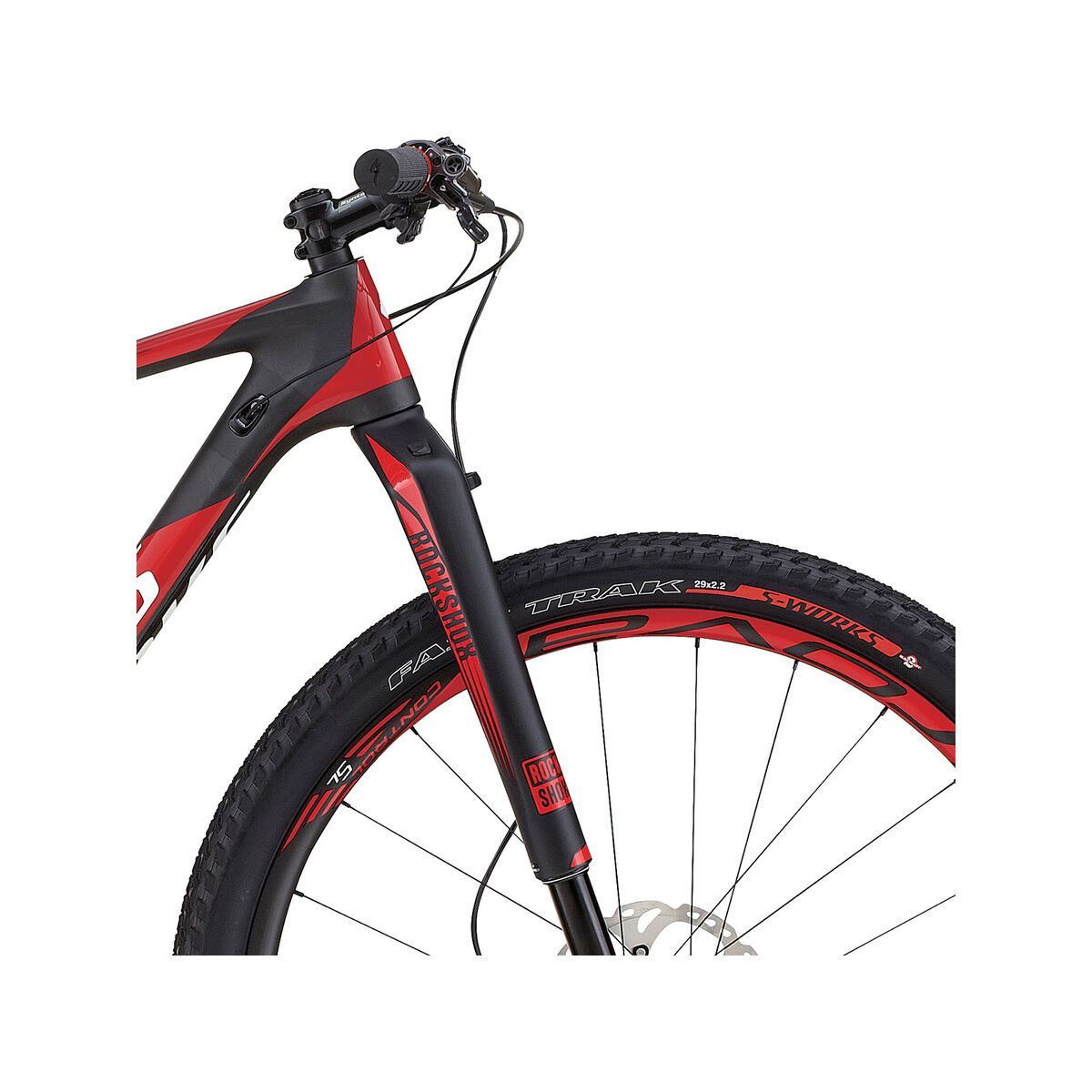 Specialized S-Works Stumpjumper HT 29, satin gloss carbon/flo red/white - Bild 5