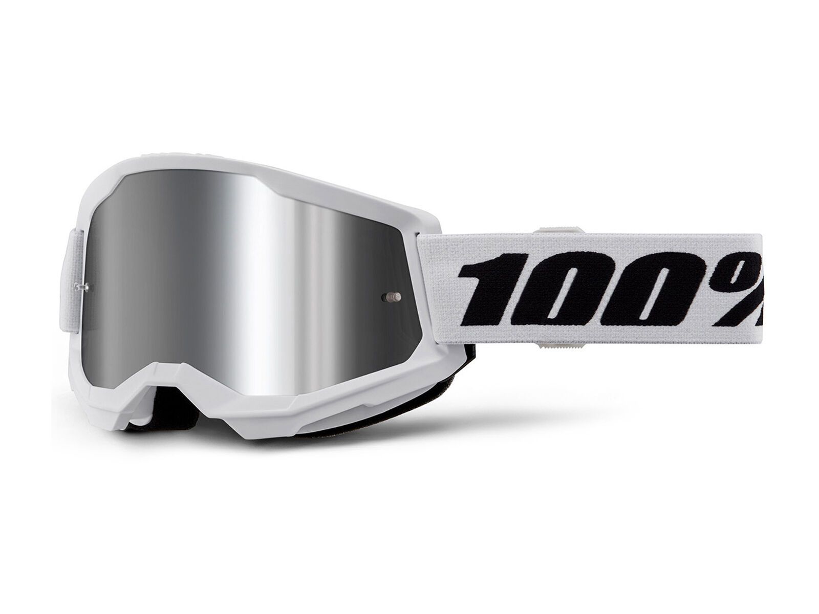 100% Strata 2 Goggle - Silver Mirror, white - Bild 1