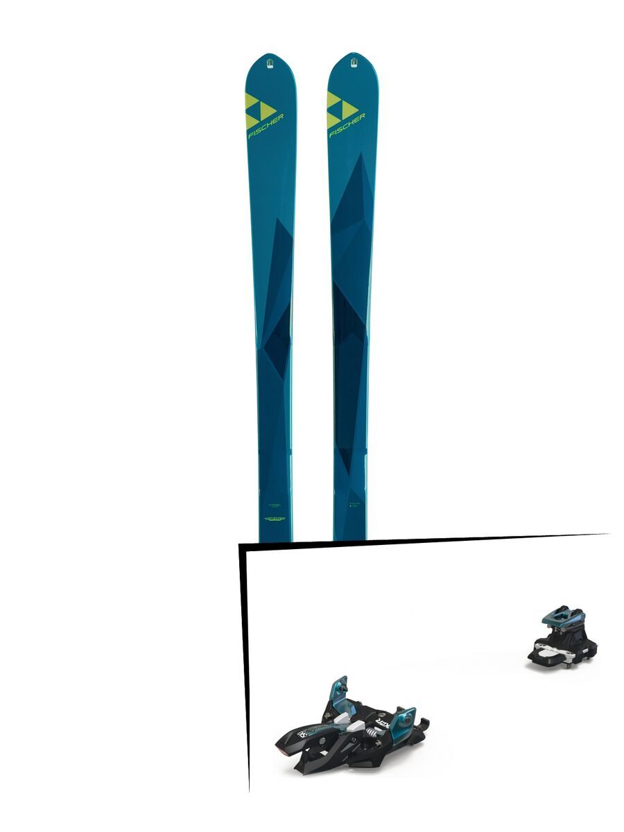 Set: Fischer Alproute 82 2018 + Marker Alpinist 9 black/turquoise - Bild 1