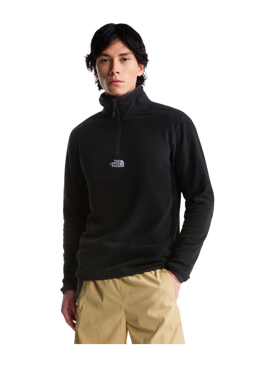 The North Face M Glacier 1/4 Zip Embroidered Logo, tnf black - Bild 3