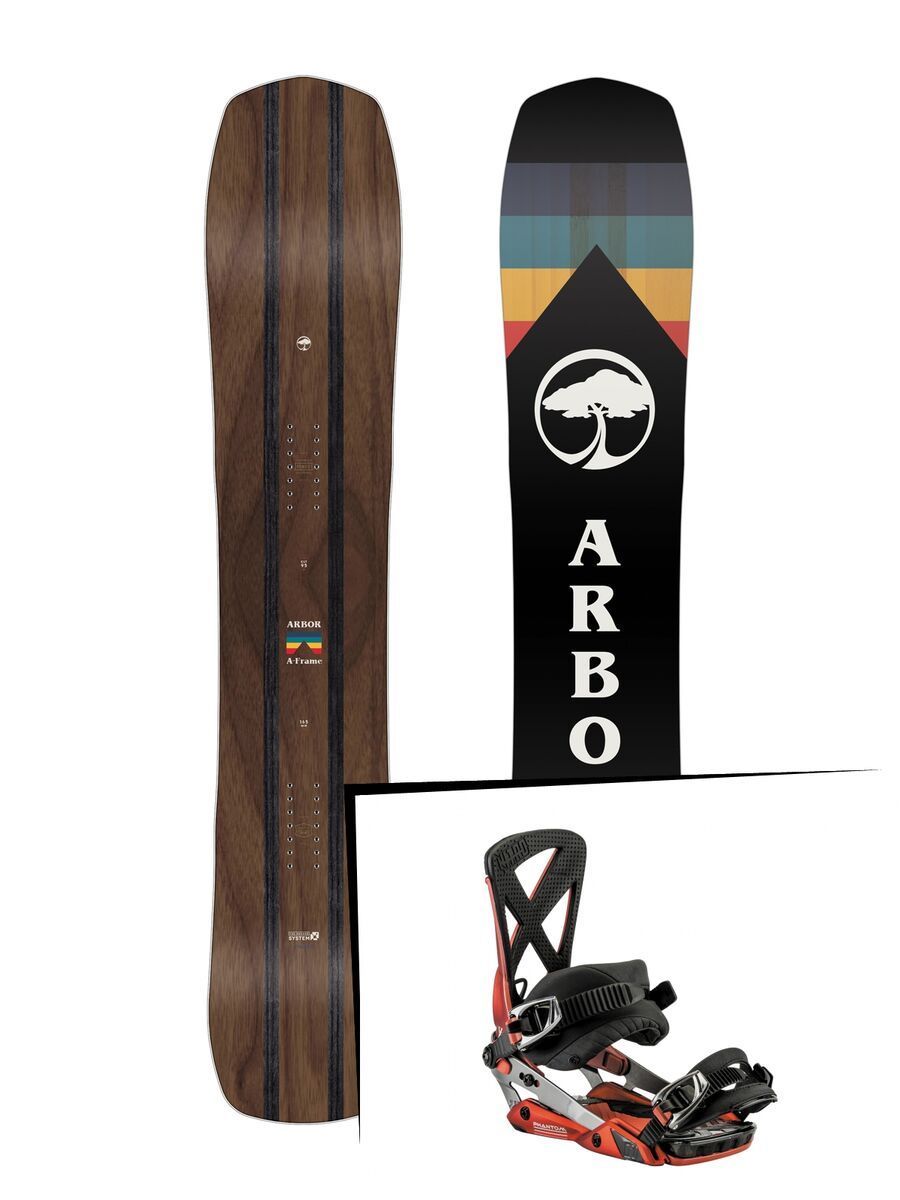 Set: Arbor A-Frame 2019 + Nitro Phantom red rider - Bild 1
