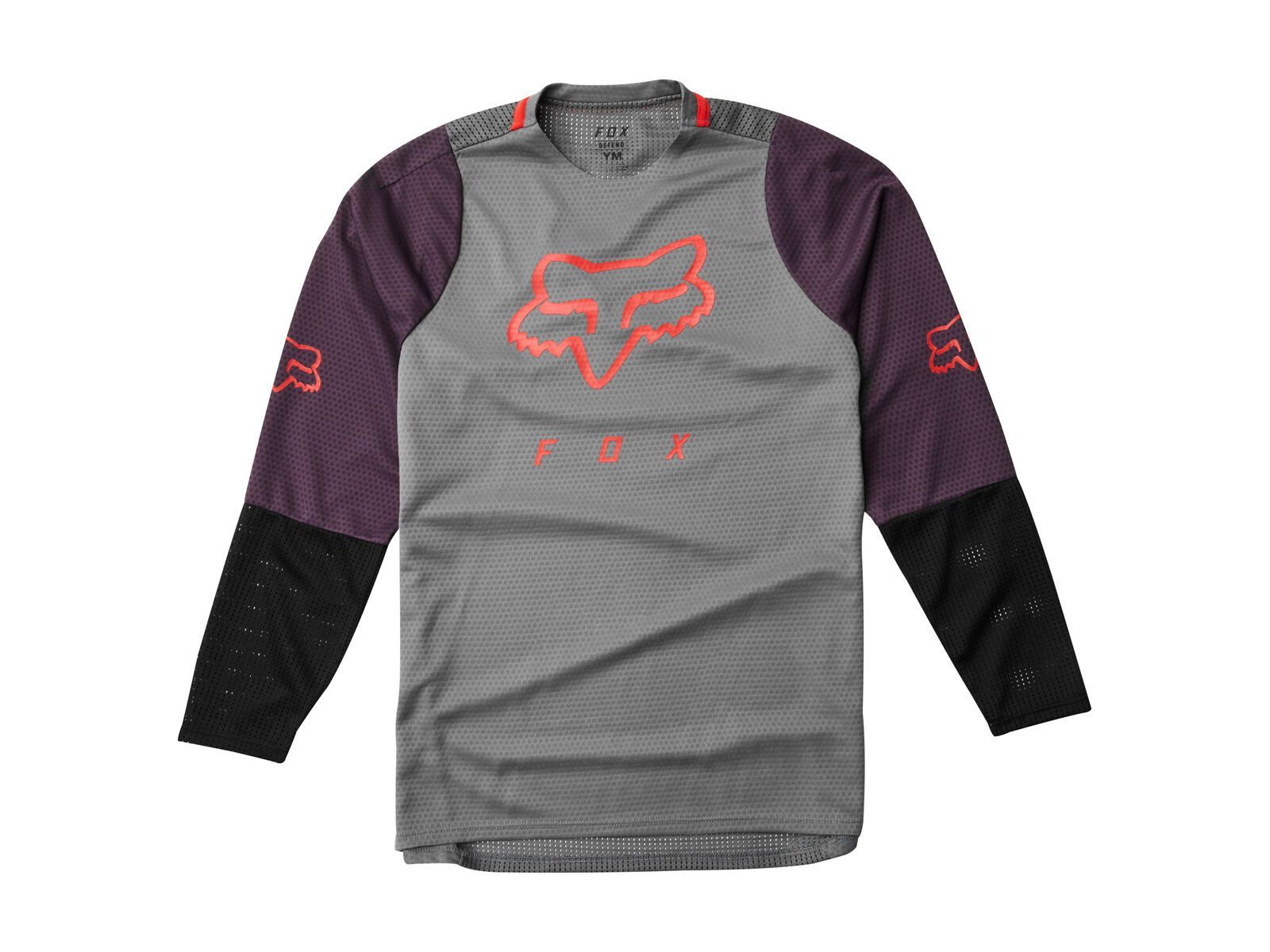 Fox Youth Defend LS Jersey, pewter - Bild 1