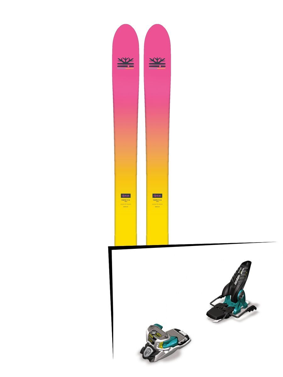 Set: DPS Skis Yvette 112 RP2 Foundation 2018 + Marker Jester 16 White/Black/Teal - Bild 1
