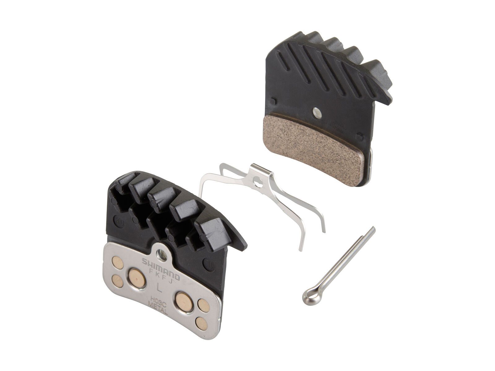 Shimano H03C Metall Scheibenbremsbelag Ice-Tech mit Kühlrippen - Bild 1