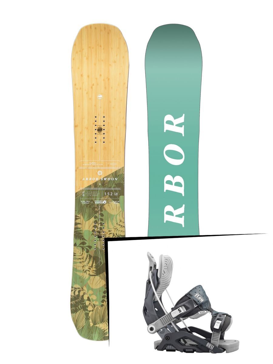 Set: Arbor Swoon Rocker 2017 + Flow Omni (1513199S) - Bild 1