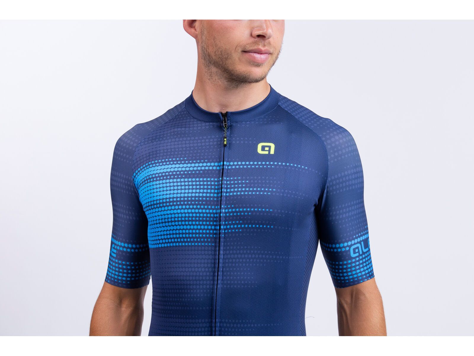 Ale Solid Turbo Short Sleeve Jersey, blue - Bild 3