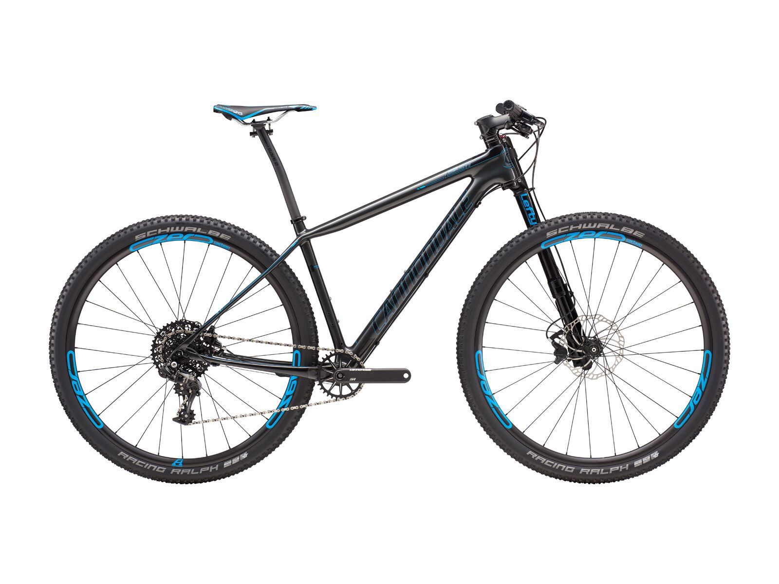 Cannondale F-SI Carbon 2 29, nearly black w/ jet black and ultra blue, gloss - Bild 1
