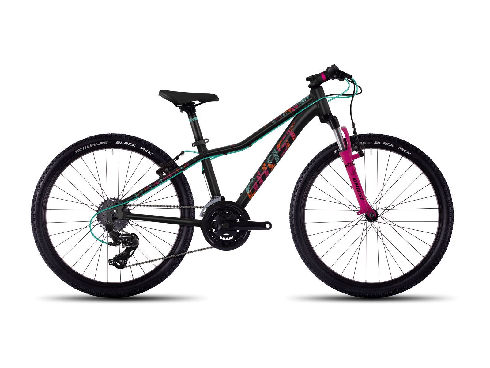 Ghost Lanao Kid 2 AL 24, night black/fuchsia pink/jade blue - Bild 1