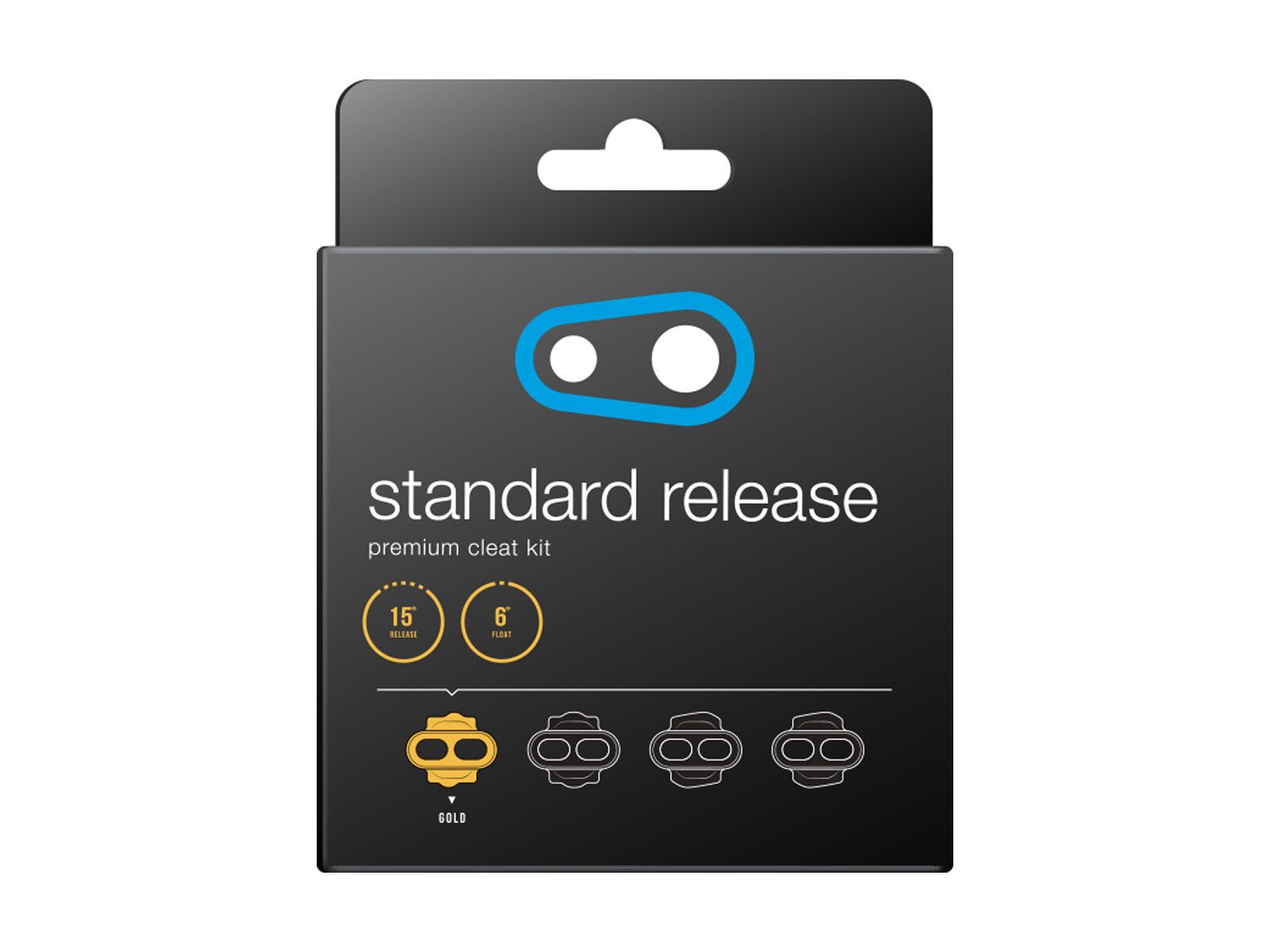 Crankbrothers Standard Release Premium Cleat Kit - 6° Float, gold - Bild 3