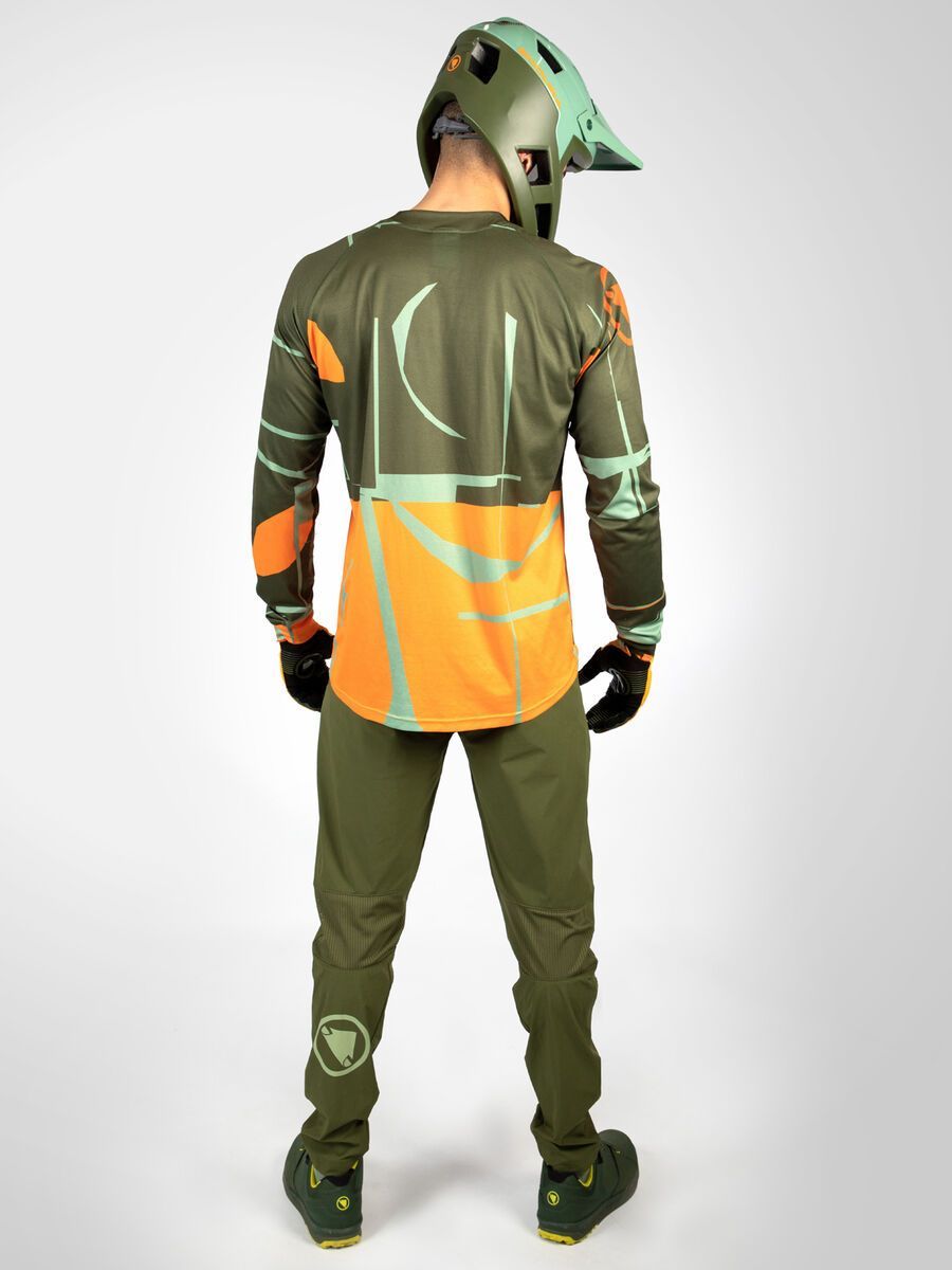 Endura MT500 Druck T-Shirt LTD (langarm), olivgrün - Bild 7