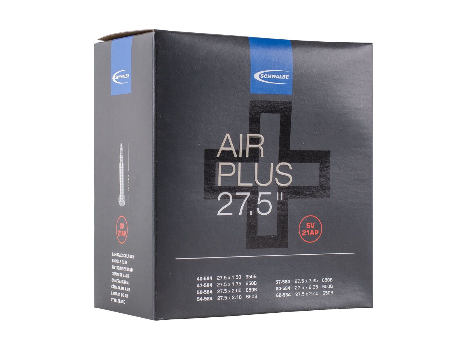 Schwalbe Air Plus Schlauch SV 21AP - 650B / 27.5 x 1.50-2.40 - Bild 1