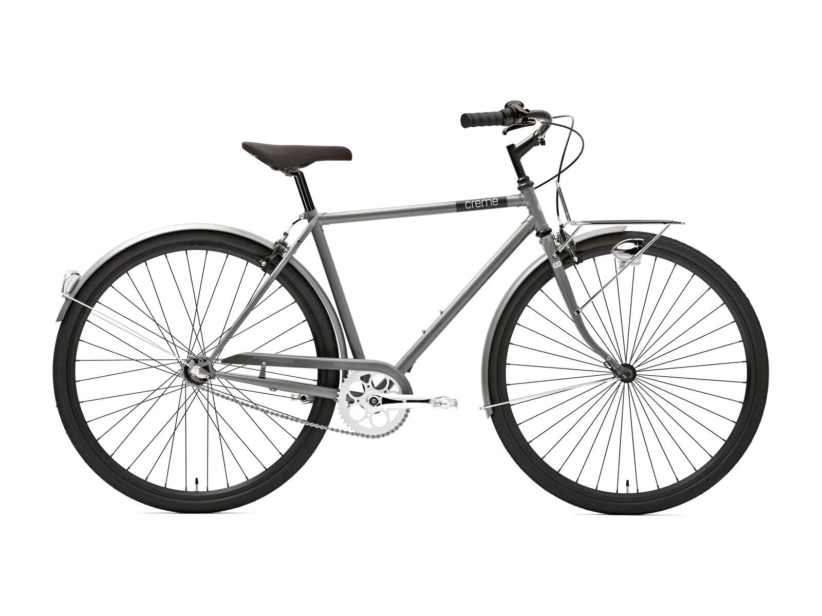 Creme Cycles Caferacer Man Solo, silver matt - Bild 1