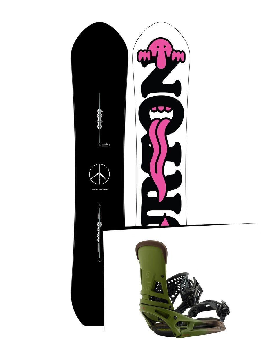 Set: Burton Kilroy Custom 2019 + Burton Malavita EST camp on green - Bild 1