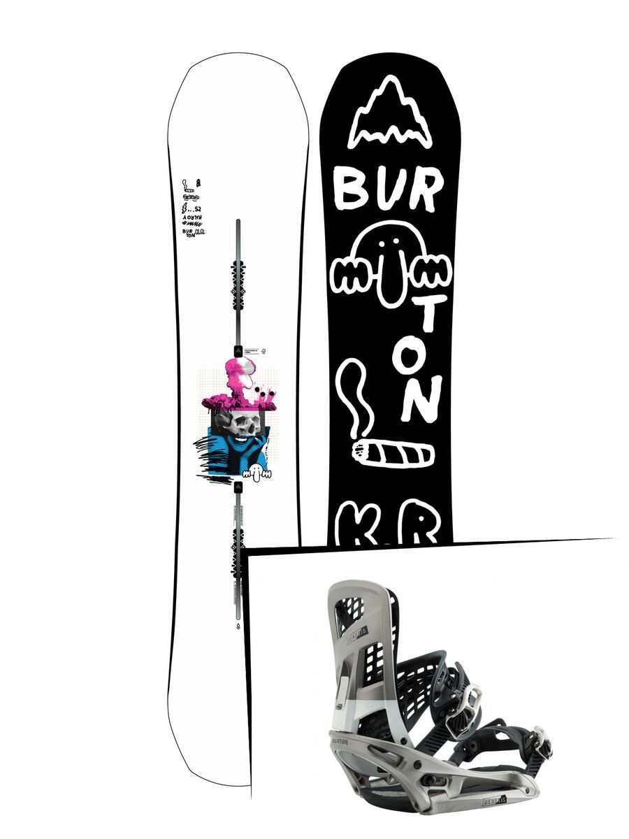 Set: Burton Kilroy Process 2019 + Burton Genesis EST super silver - Bild 1