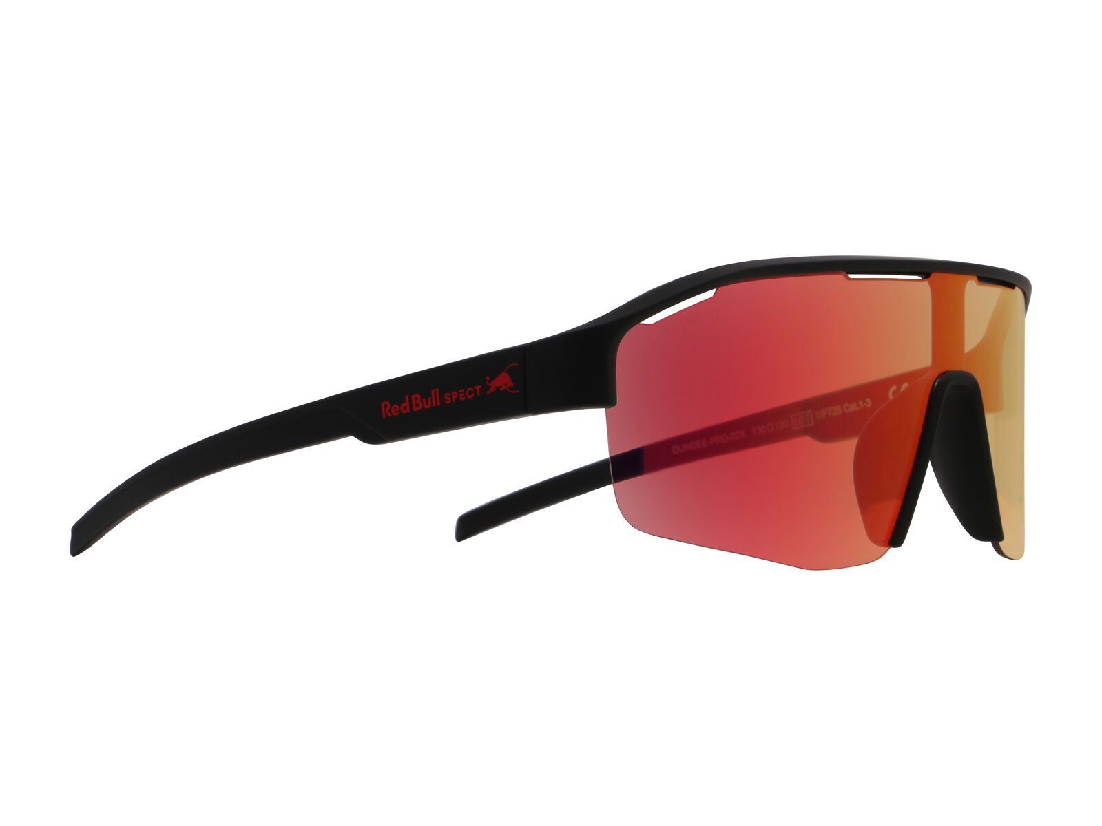 Red Bull Spect Eyewear Dundee, Photochromic/Red Mirror / soft touch black - Bild 1