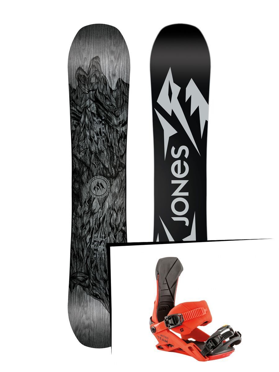 Set: Jones Ultra Mountain Twin Wide 2019 + Nitro Team dawn patrol - Bild 1