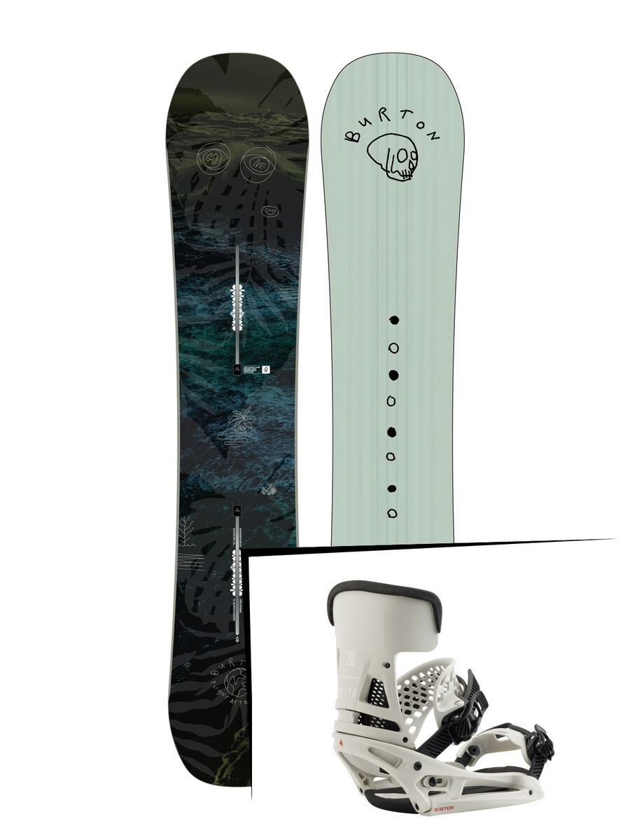 Set: Burton Flight Attendant Wide 2019 + Burton Malavita EST vape cloud - Bild 1