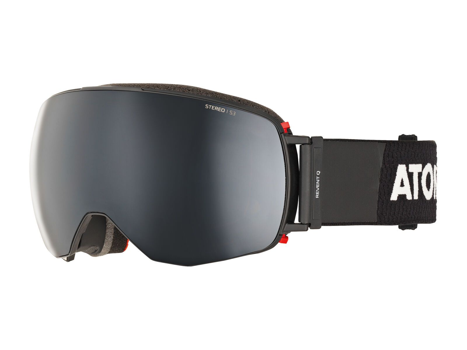 Atomic Revent Q Stereo + Wechselscheibe, black/Lens: black stereo - Bild 1