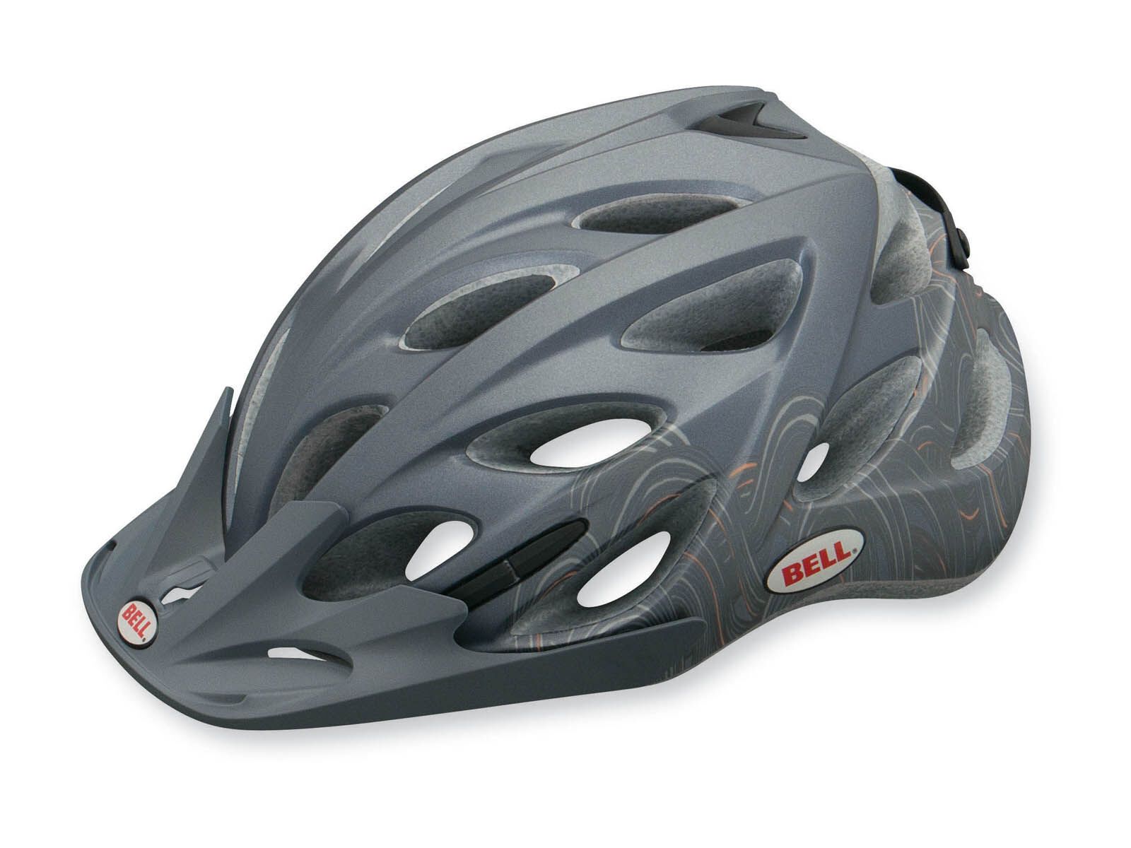 Bell Arella (Größe: 50-57 cm), matte titanium/peach wavylines - Bild 1