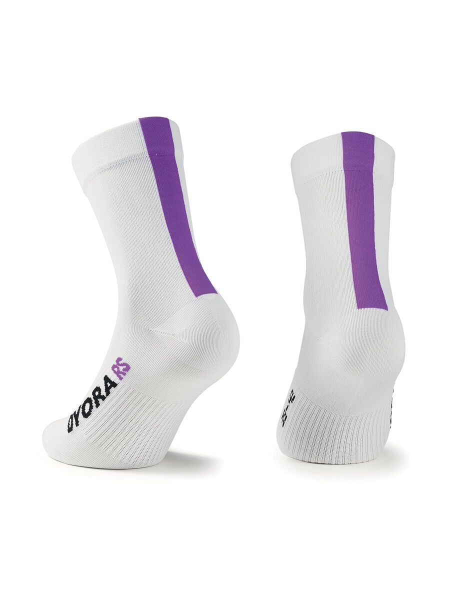 Assos Dyora RS Summer Socks, white violet - Bild 2