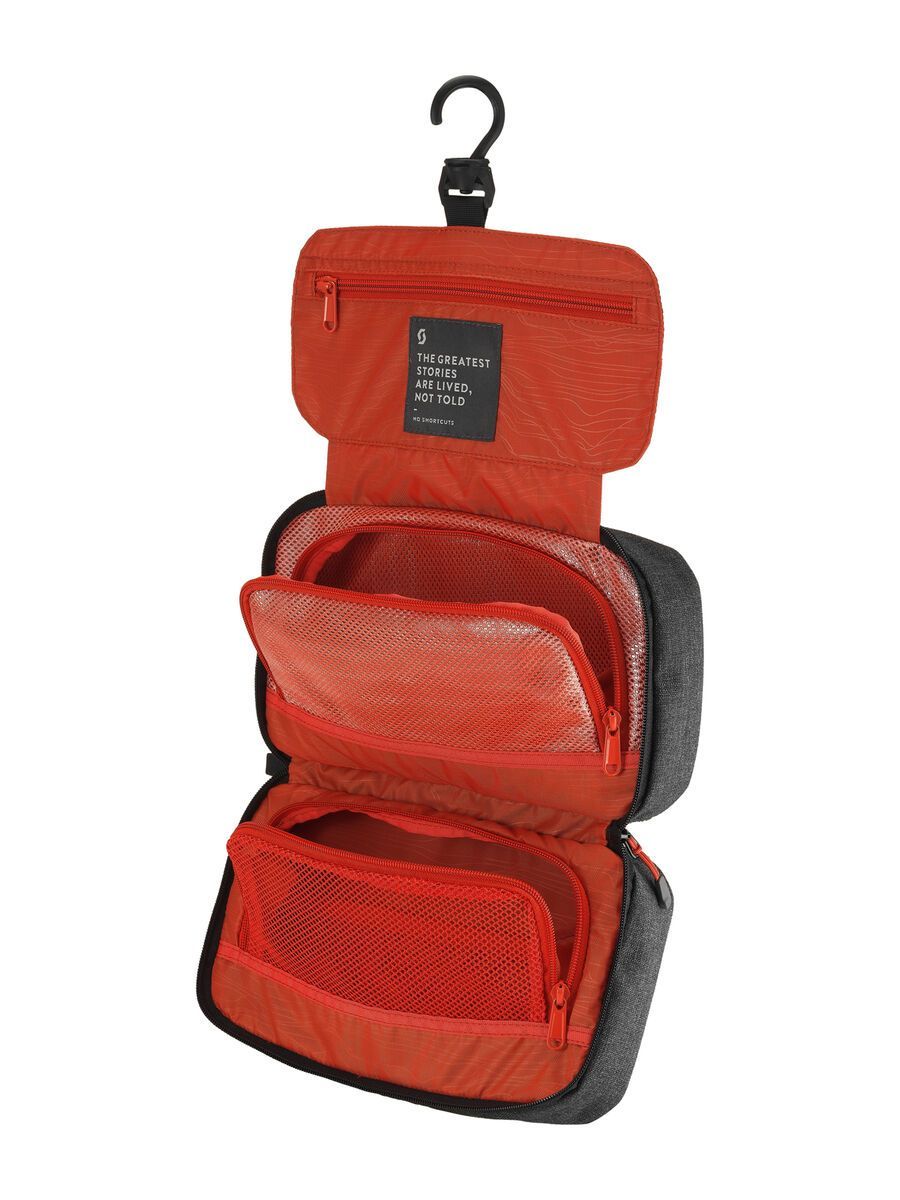 Scott Toiletry Bag, dark grey/red clay - Bild 2