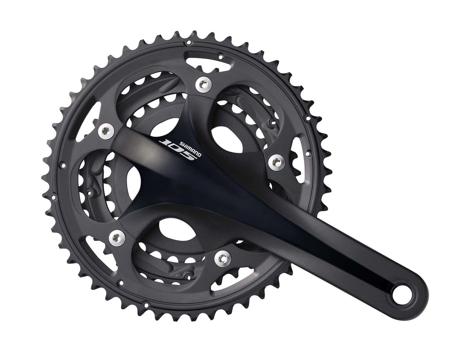 Shimano Kurbelgarnitur 105 FC-5703 3x10 - 50/39/30, schwarz - Bild 1