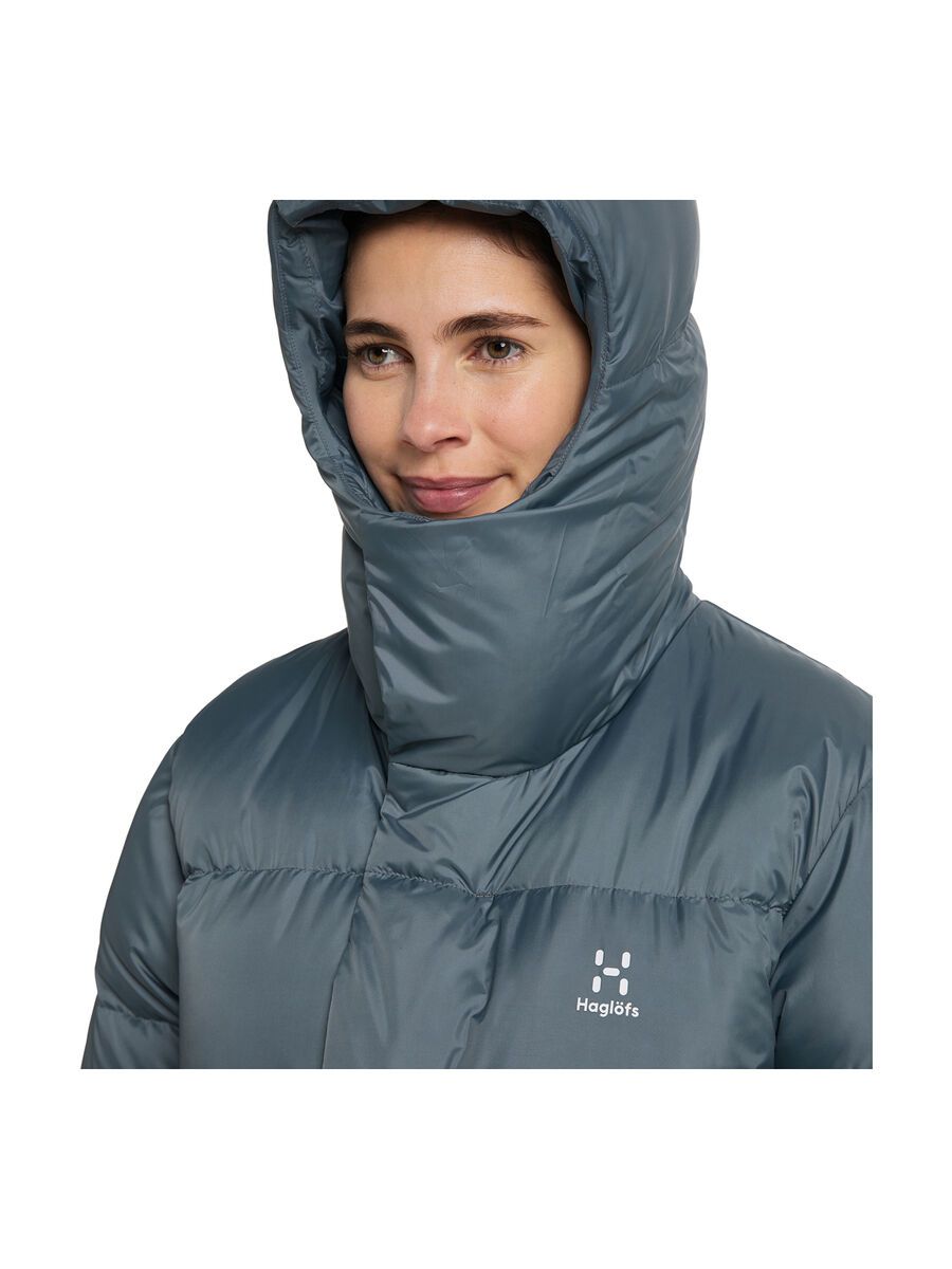 Haglöfs Long Down Parka Women, steel blue - Bild 9
