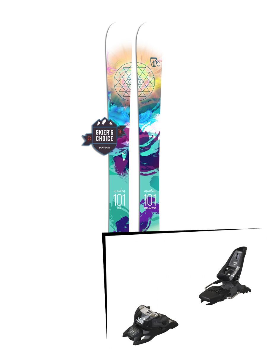 Set: Icelantic Maiden 101 2018 + Marker Squire 11 ID black - Bild 1