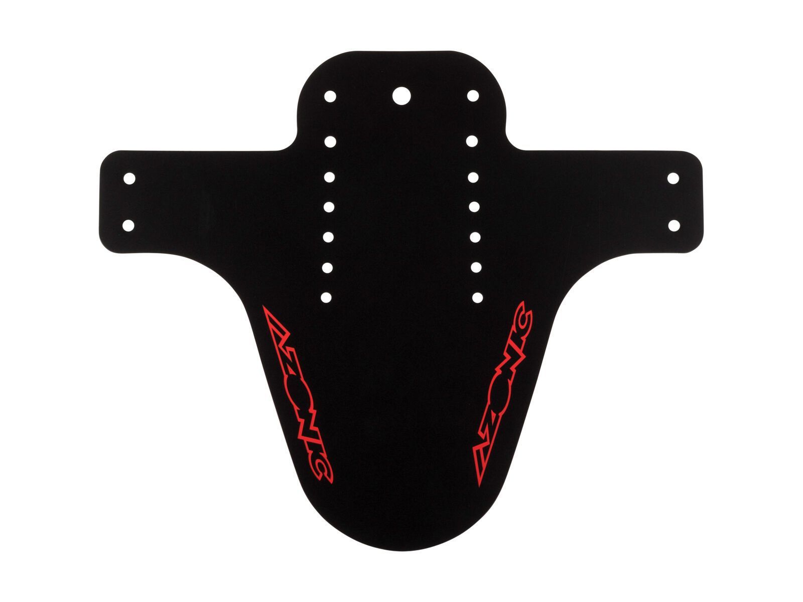 Azonic Splatter Fender Logo, black/red - Bild 1