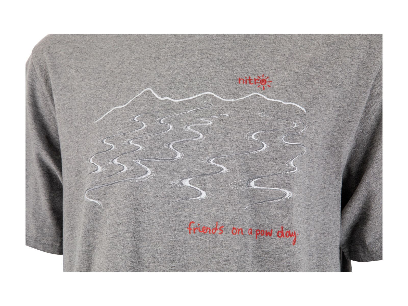Nitro Friends On A Pow Day Tee, dark grey heather - Bild 2