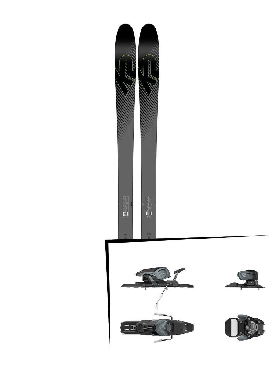 Set: K2 SKI Pinnacle 95Ti 2019 + Salomon Warden 11 dark grey/black - Bild 1