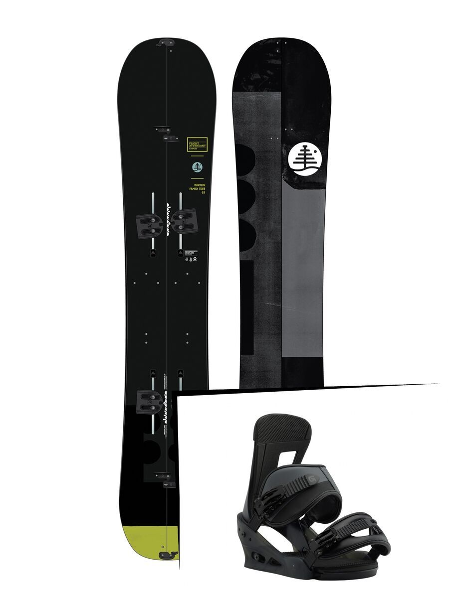 Set: Burton Family Tree Flight Attendant X Split 2019 + Burton Freestyle black matte - Bild 1
